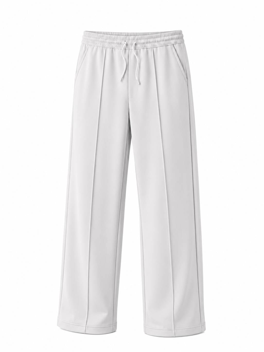 Off-White Minimal Tapered Trousers - Everyday Comfort | m u n V R