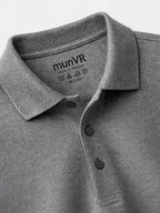 munVR GREY Stitchless Polo