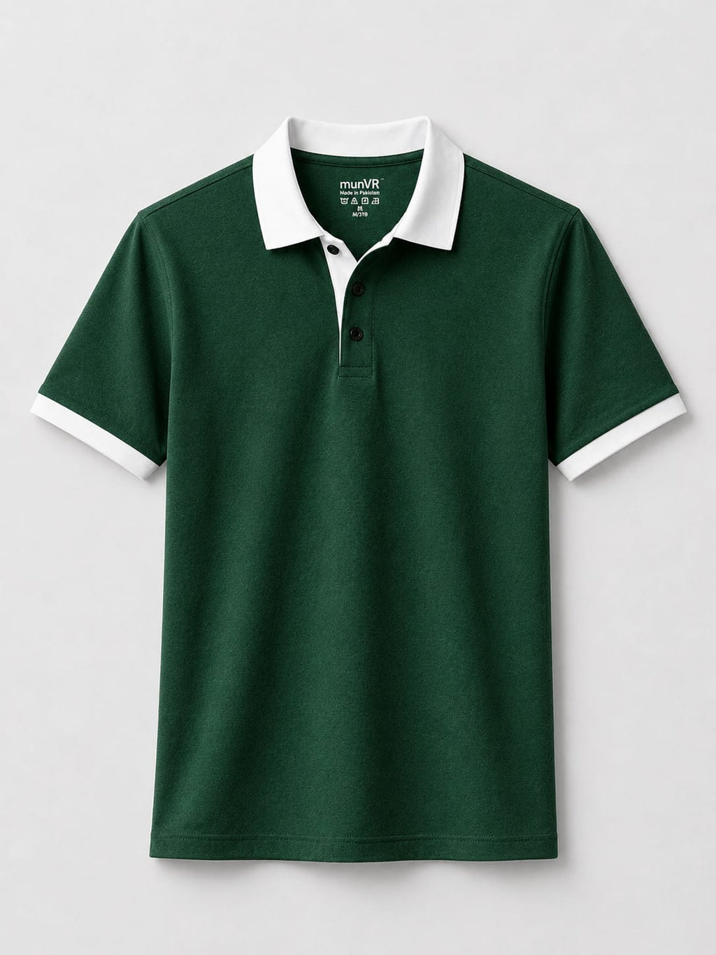 munVR Deep Forest Contrast J/C Polo Deep Forest Contrast J/C Polo