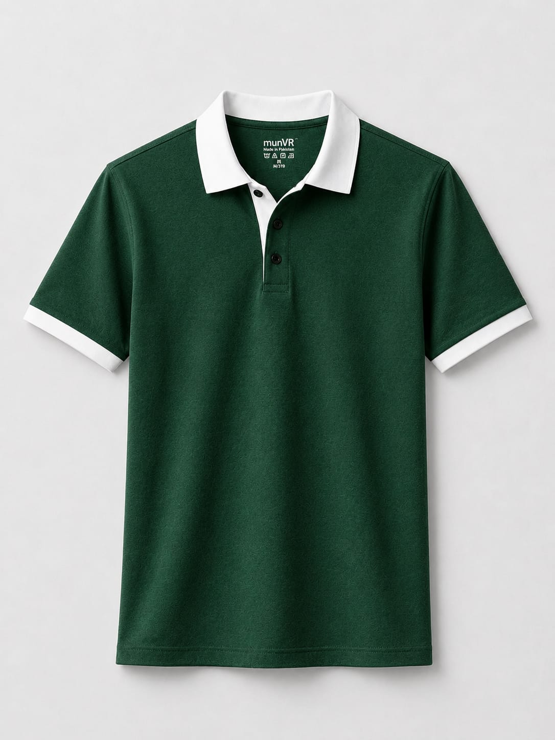 munVR Deep Forest Contrast J/C Polo Deep Forest Contrast J/C Polo