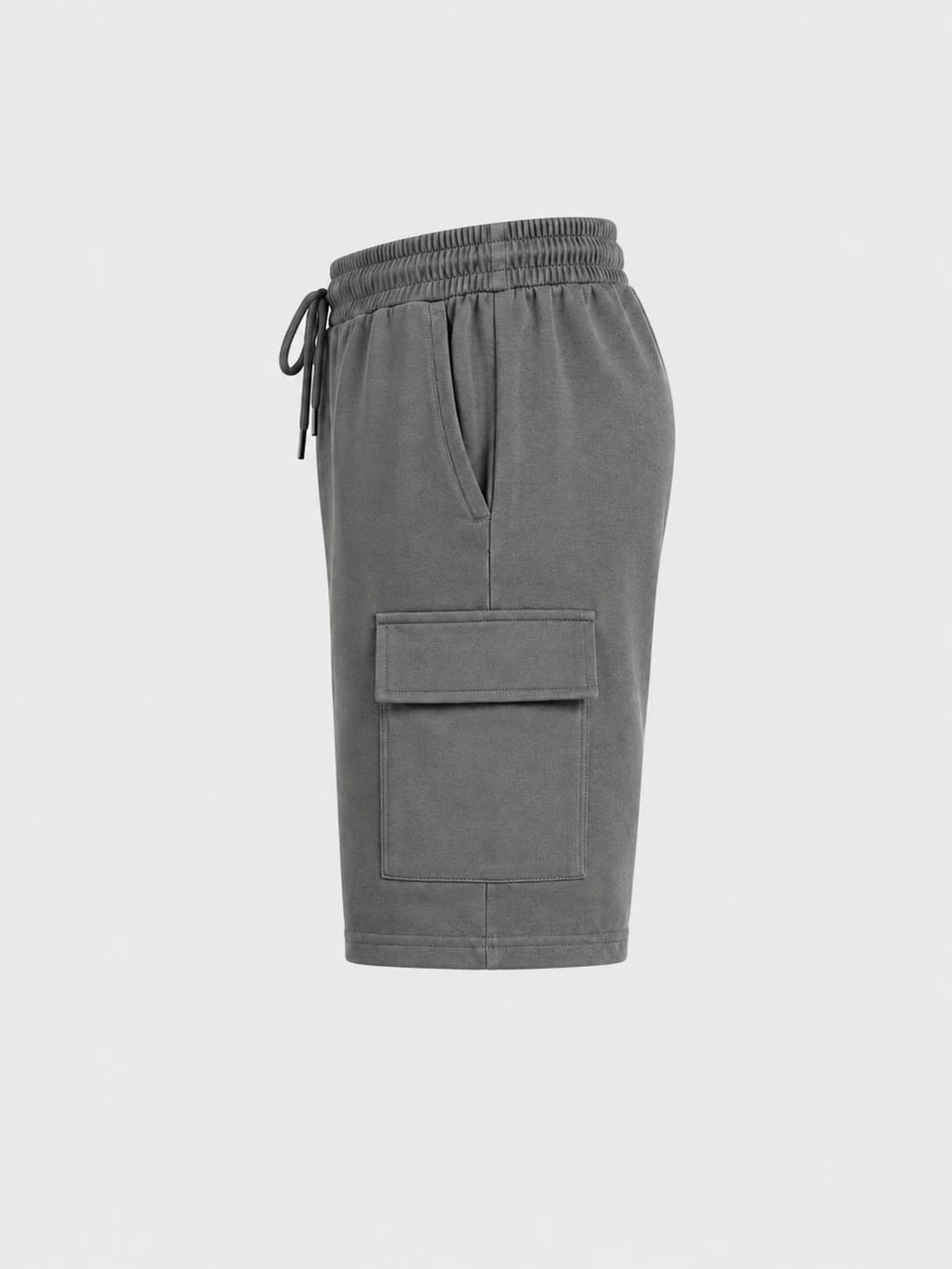 Stone Grey - Utility Cargo Shorts