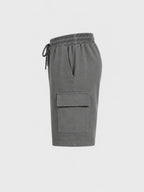 Stone Grey - Utility Cargo Shorts