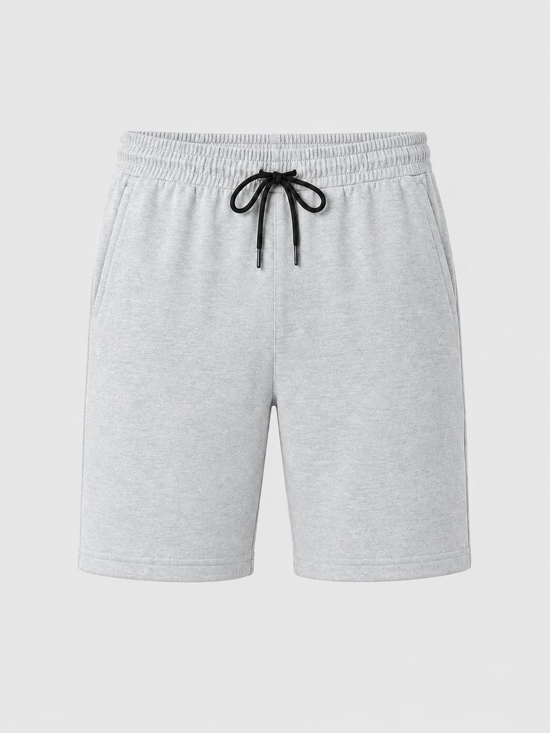 MUNVR Everyday Cargo Shorts - Soft Grey Relaxed Fit