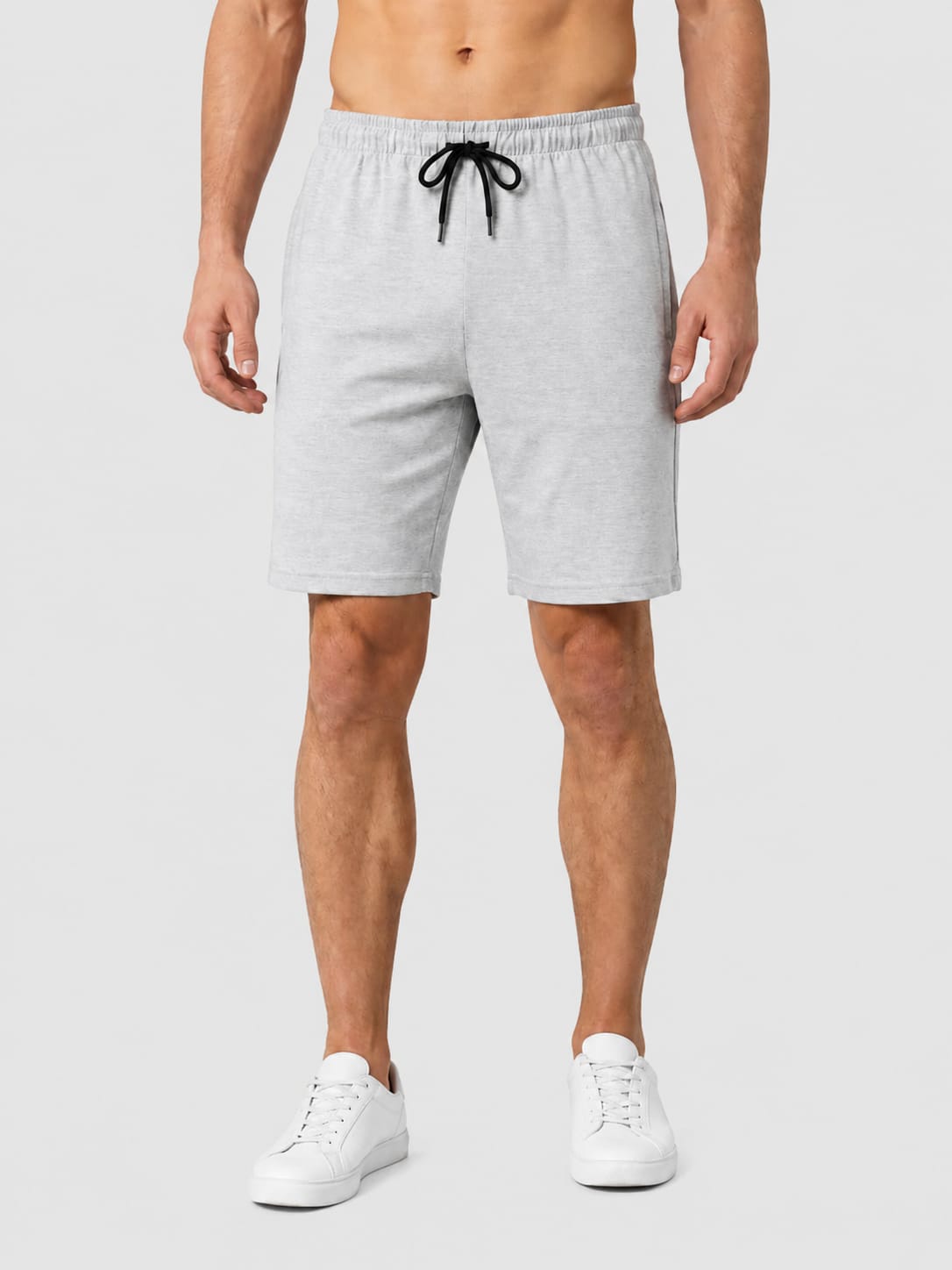 MUNVR Everyday Cargo Shorts - Soft Grey Relaxed Fit