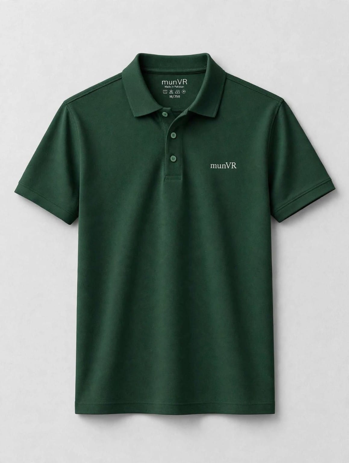 munVR GREEN Stitchless Polo