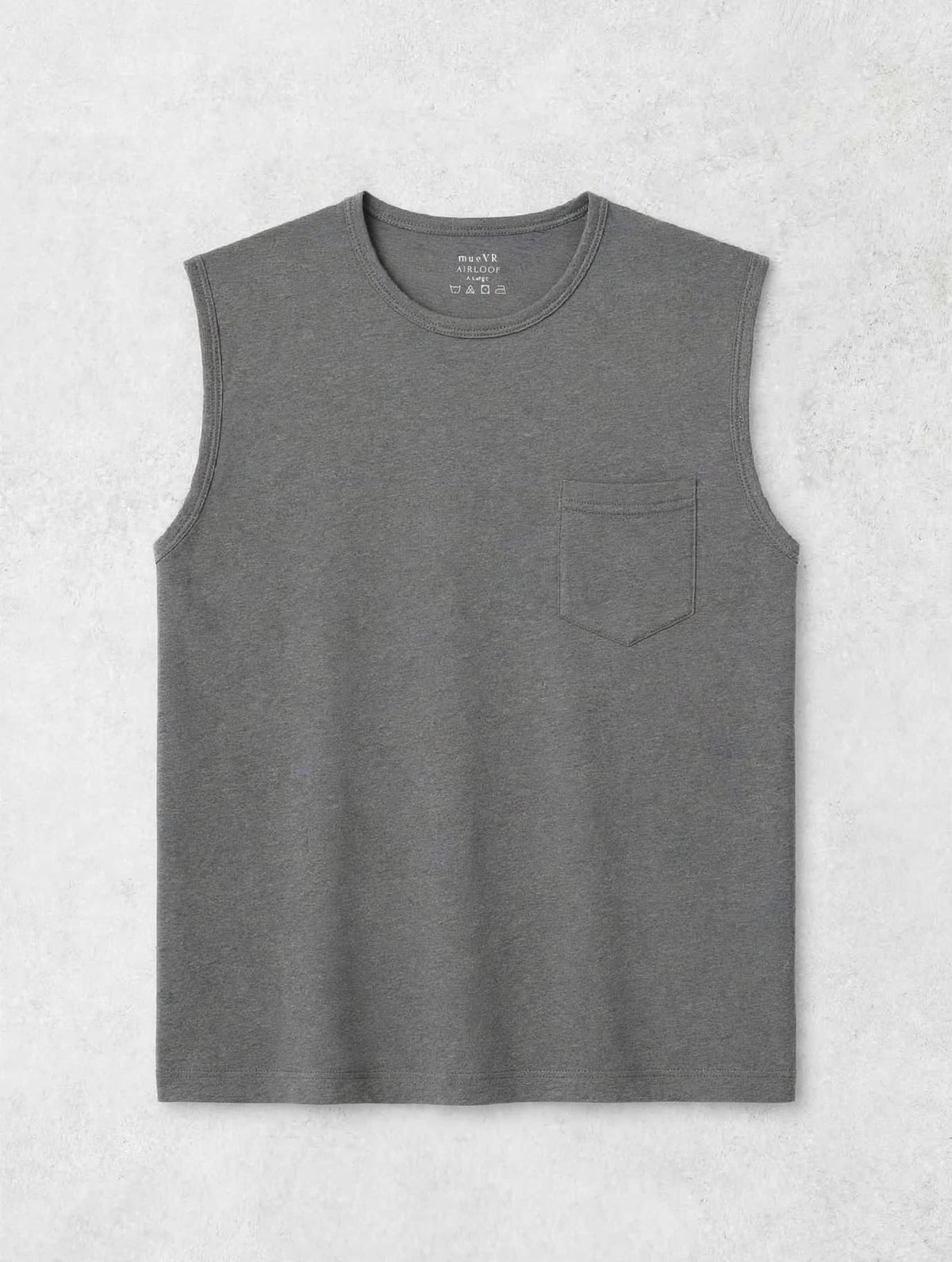 munVR Airloop GREY Sleeve Less Tshirt