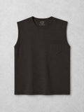 munVR Airloop Dark Brown Sleeve Less Tshirt
