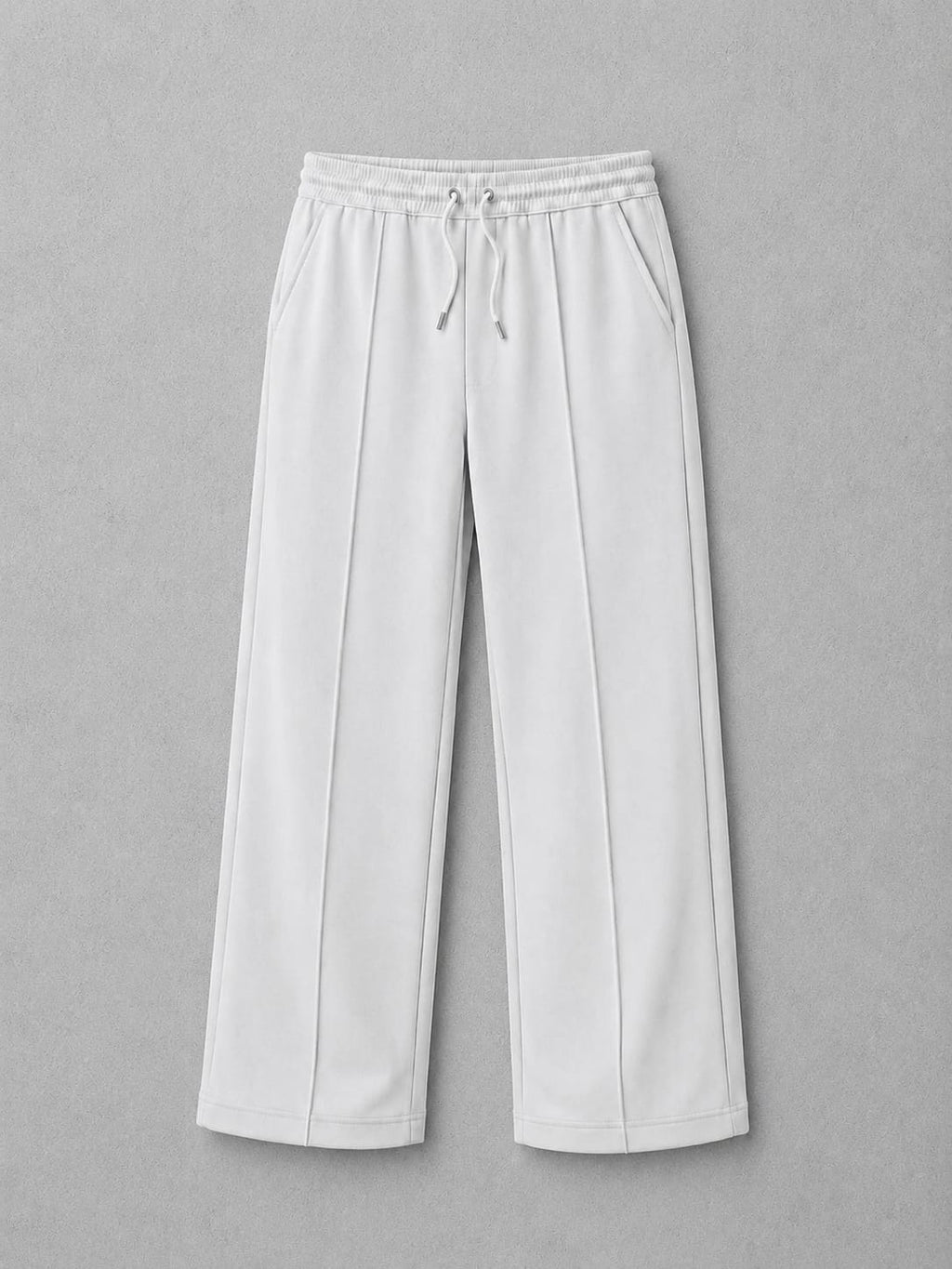 Off-White Minimal Tapered Trousers - Everyday Comfort | m u n V R