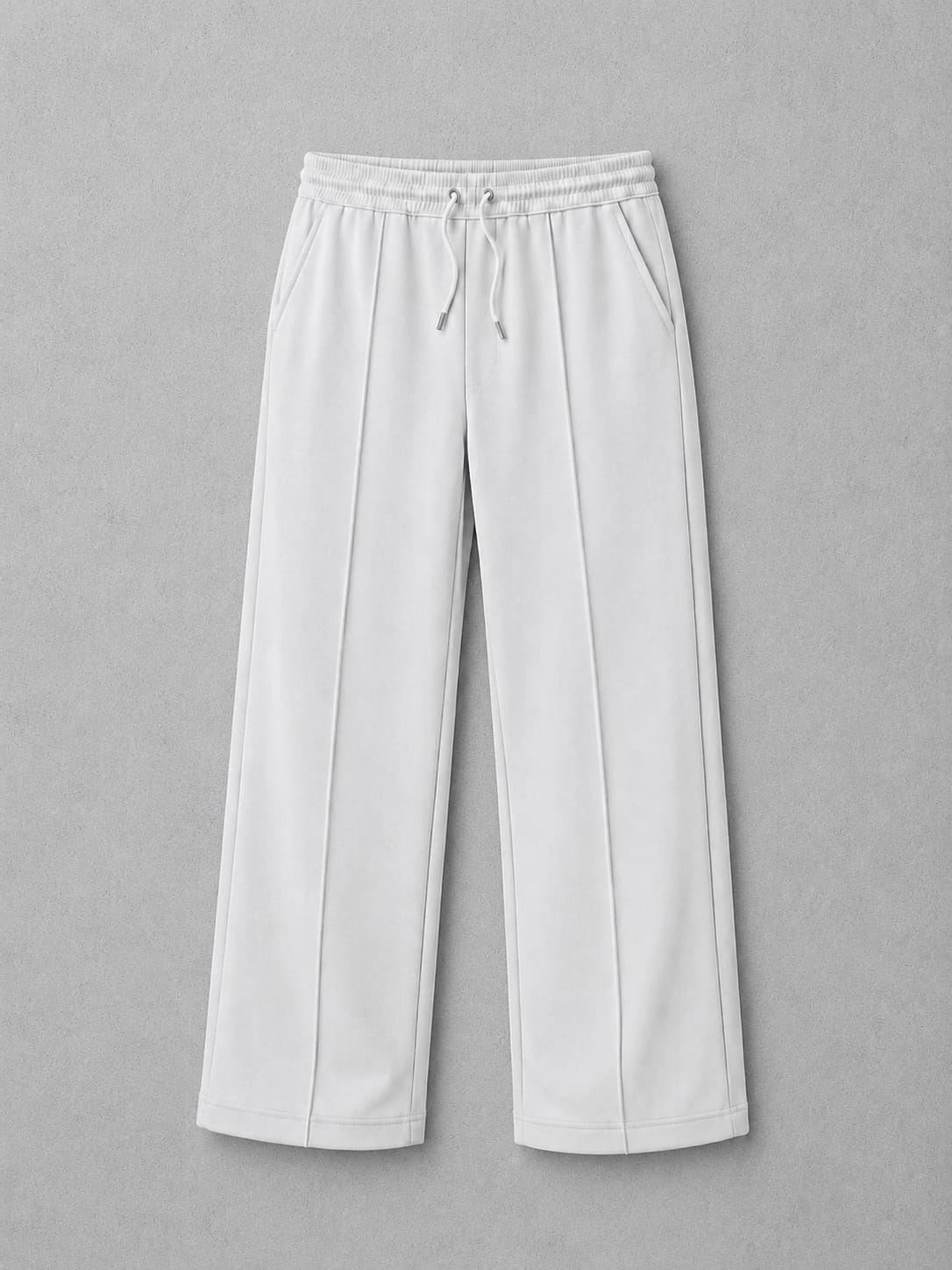 Off-White Minimal Tapered Trousers - Everyday Comfort | m u n V R