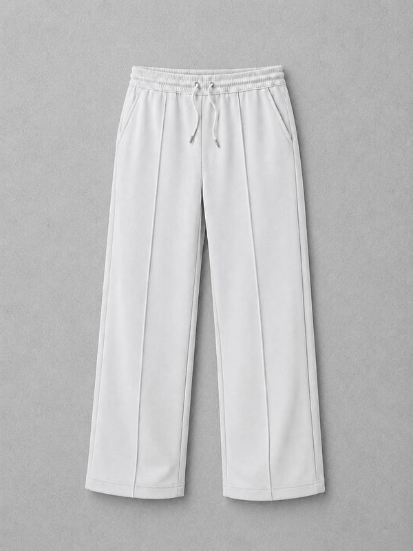 Off-White Minimal Tapered Trousers - Everyday Comfort | m u n V R