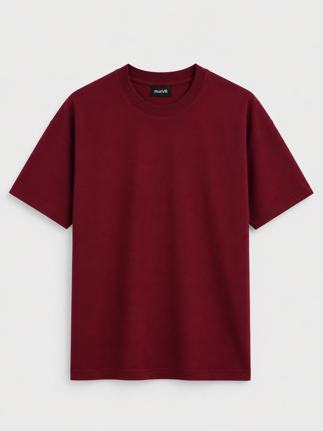 munVR Mehroon Oversized Tshirt