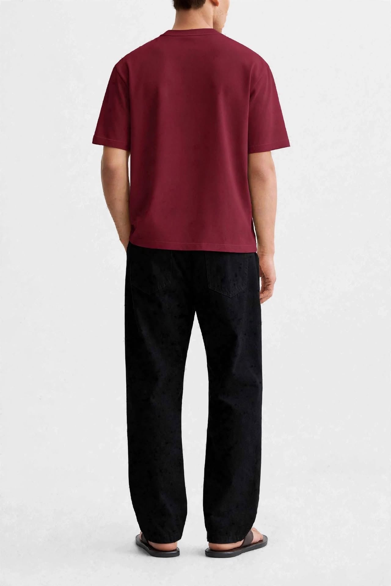 munVR Mehroon Oversized Tshirt