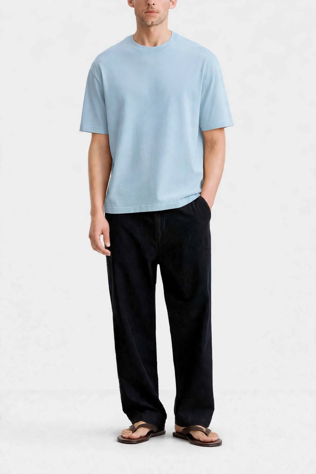 munVR light Blue Oversized Tshirt