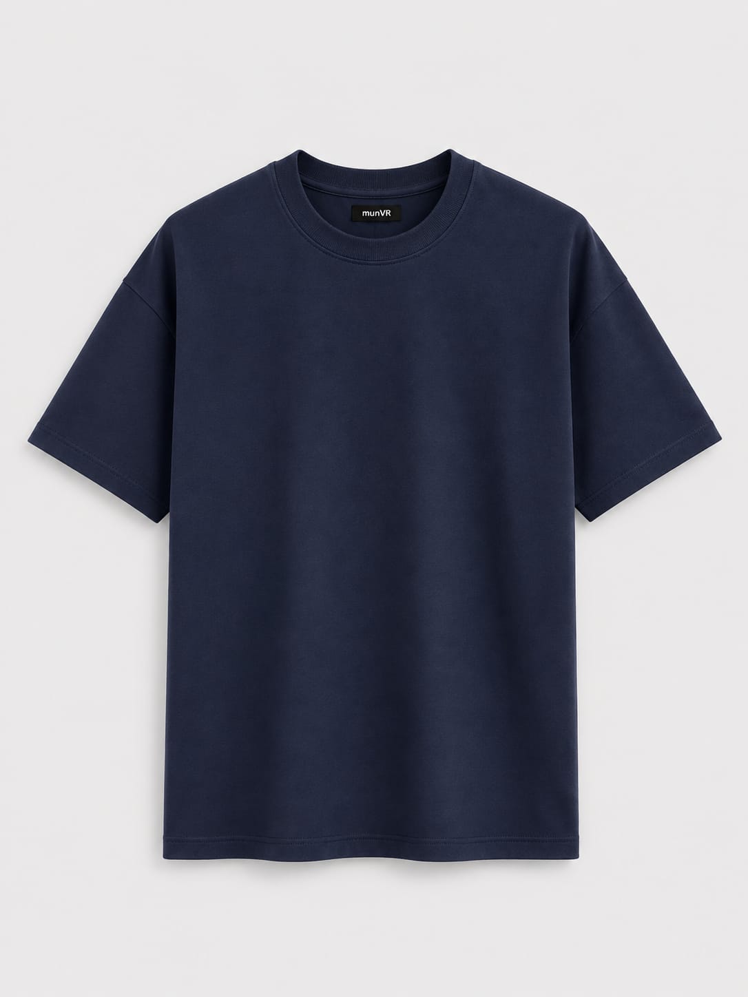 munVR Navy blue Oversized T-shirt