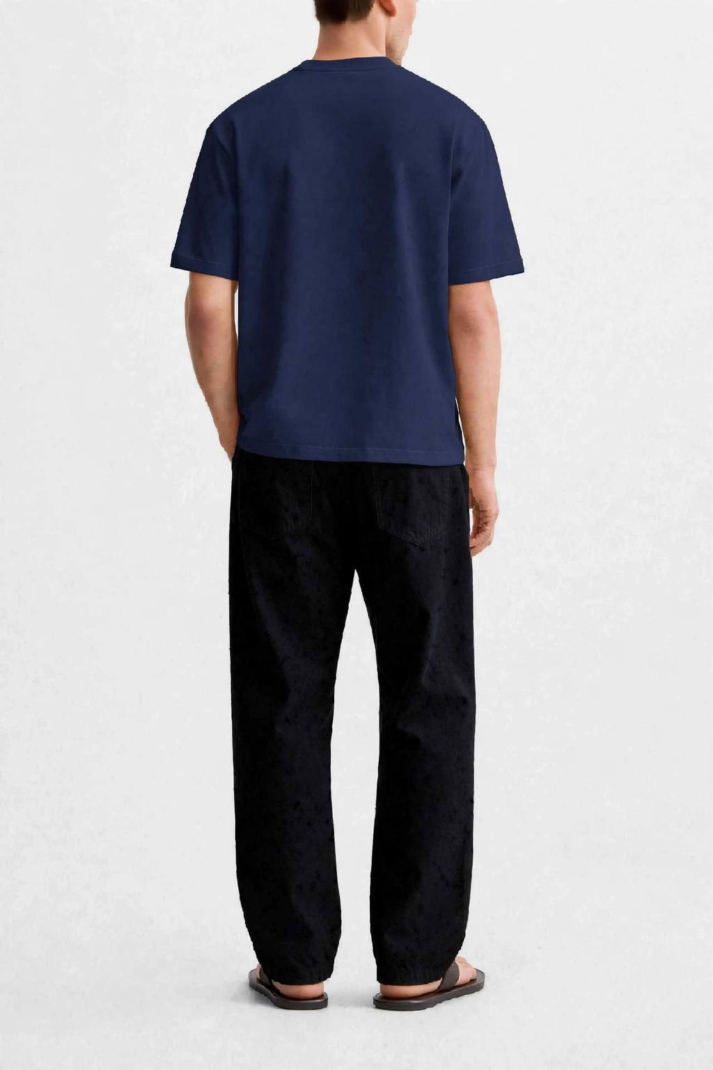 munVR Navy blue Oversized T-shirt