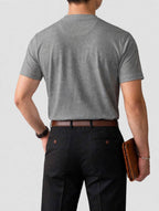 munVR Tapered Fit Grey Henley