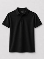 munVR BLACK Stitchless Polo