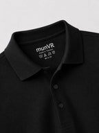 munVR BLACK Stitchless Polo