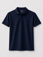 munVR NAVY Stitchless Polo