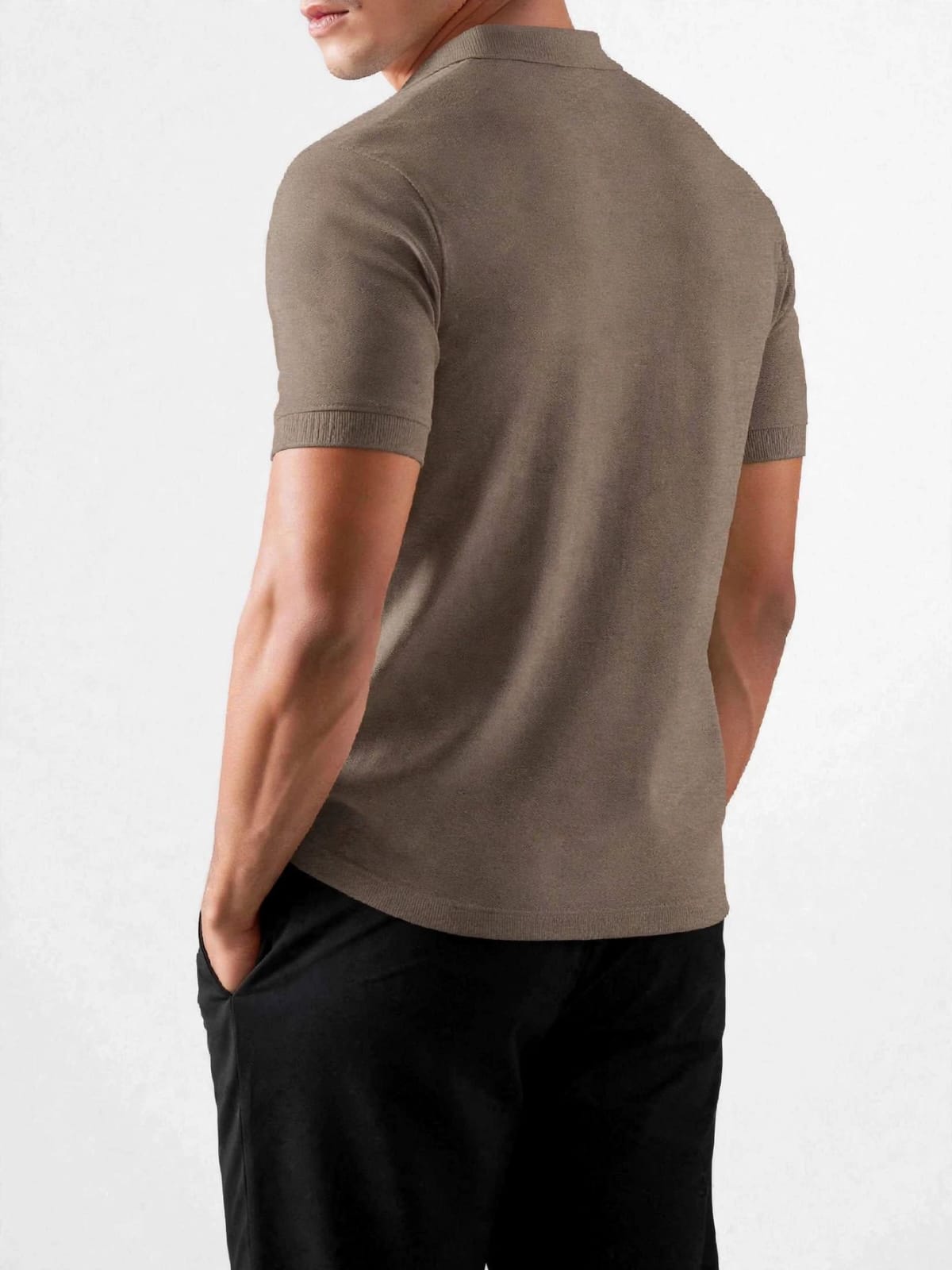 munVR BROWN Stitchless Polo