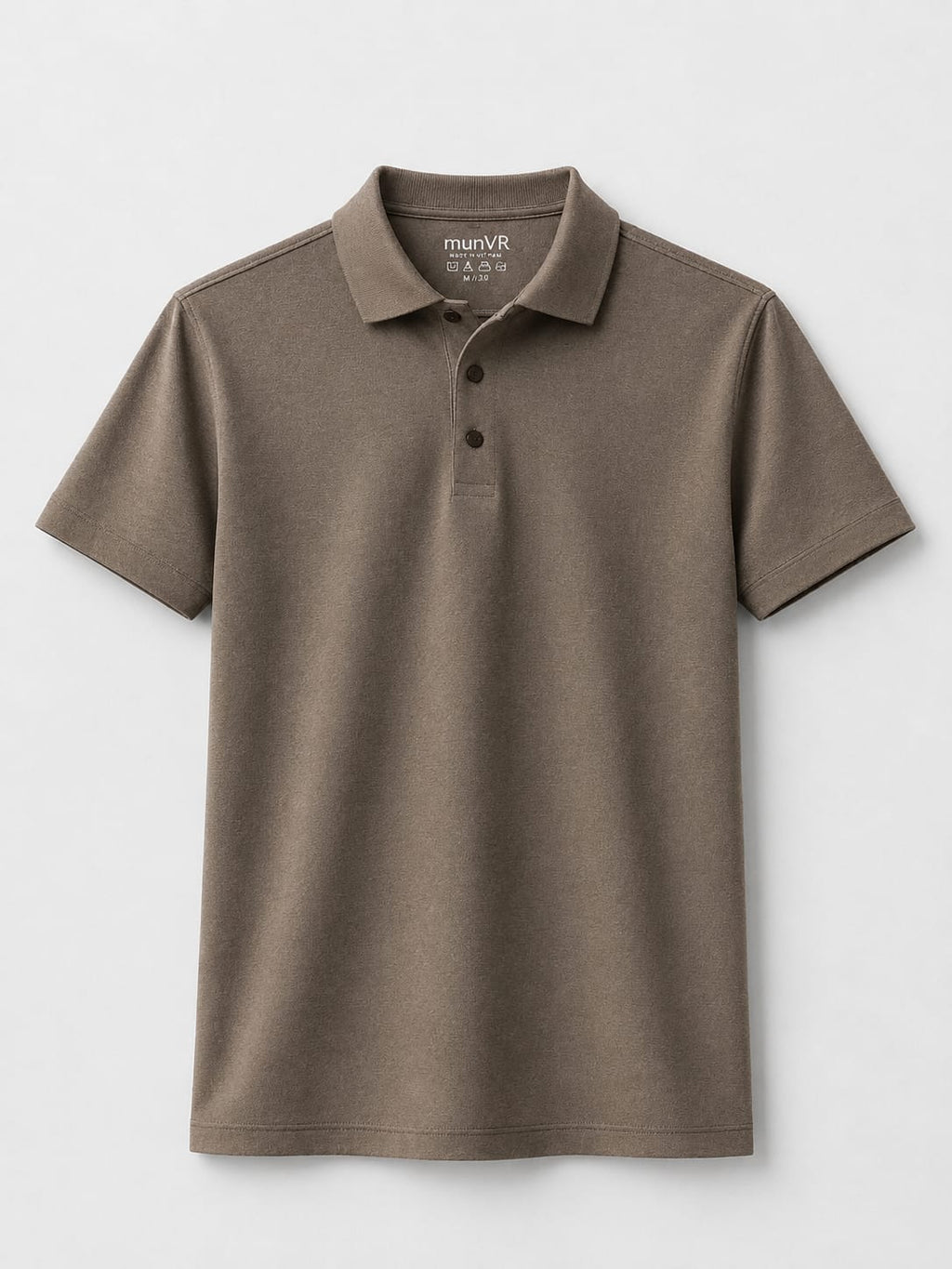 munVR BROWN Stitchless Polo