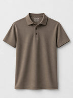 munVR BROWN Stitchless Polo