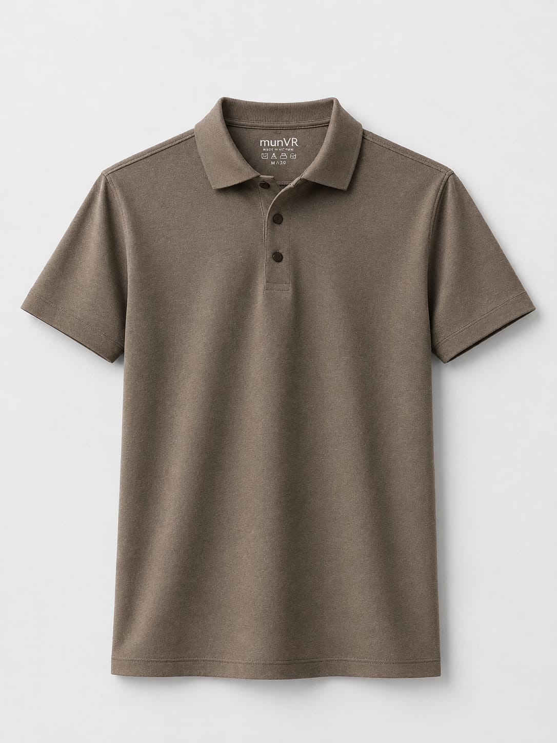 munVR BROWN Stitchless Polo