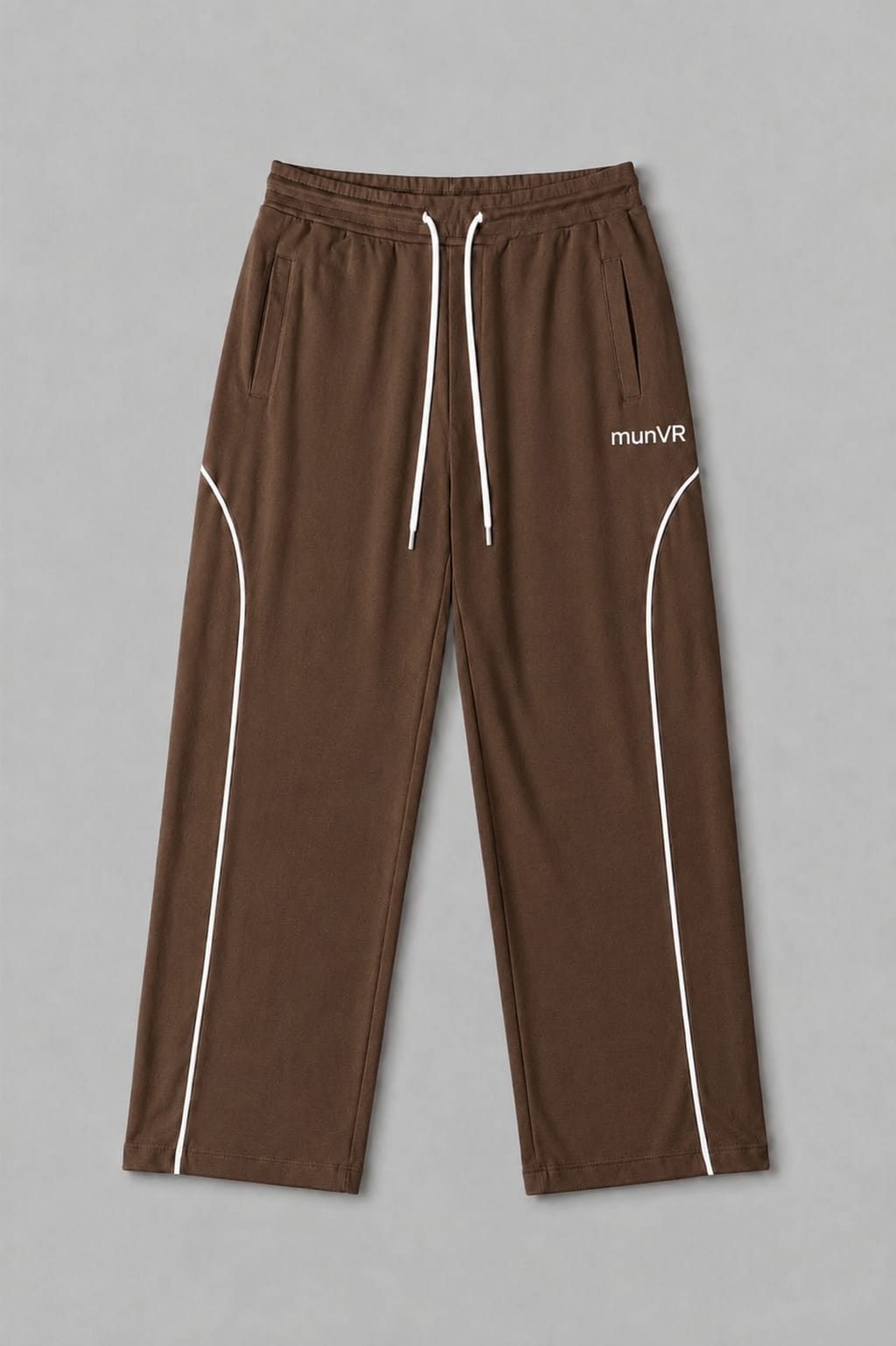 munVR Brown Arc Track Pants