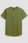 munVR Luxeknit Mud Green shirt (Curved Hem design)