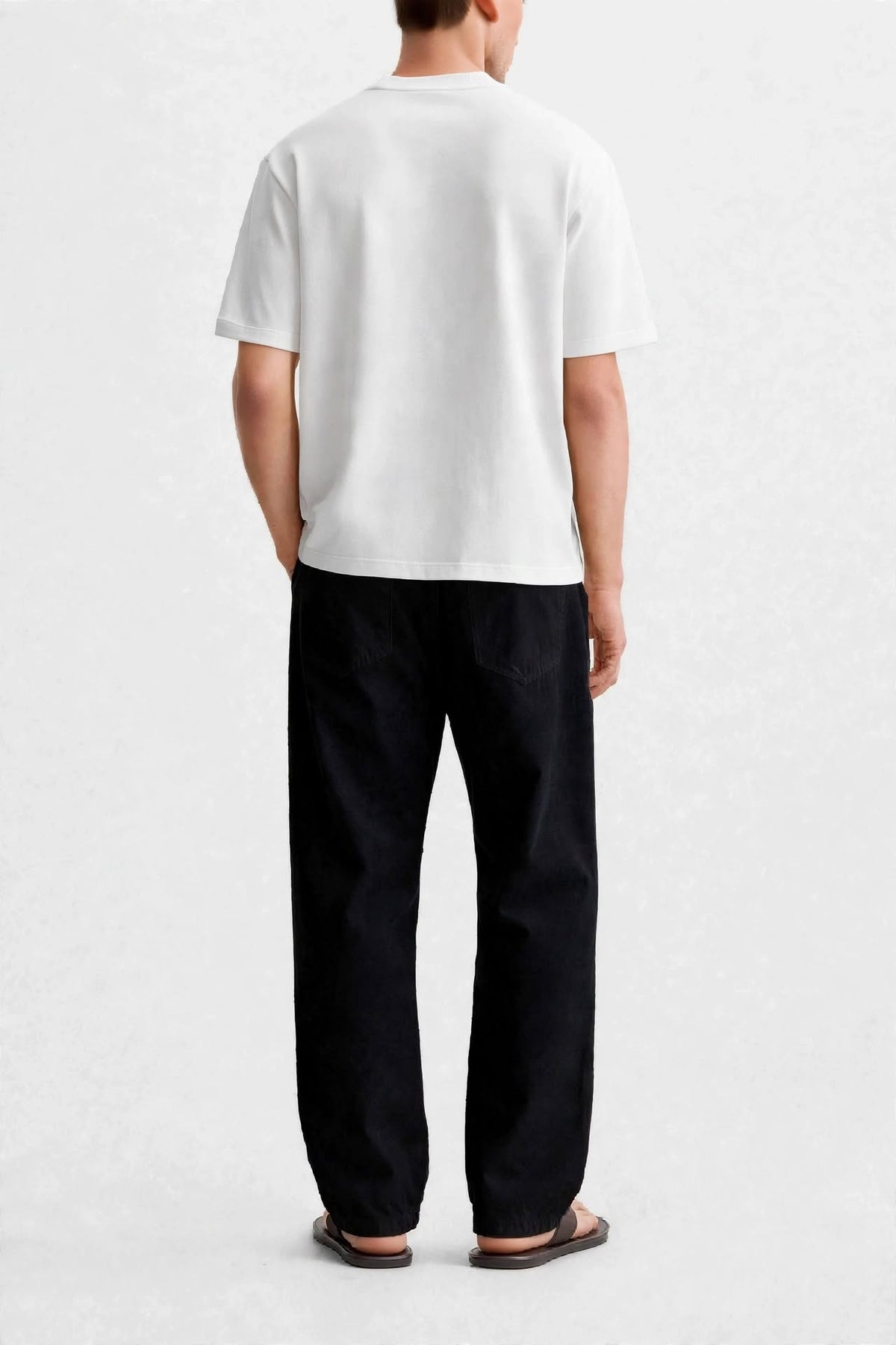 munVR Luxeknit Hunter White shirt (Curved Hem design)
