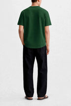 munVR Luxeknit Hunter Green shirt (Curved Hem design)