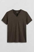 munVR Dark Brown Light Scuba Henley