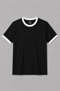 munVR Black Ft White Ringer Tshirt