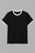 munVR Black Ft White Ringer Tshirt