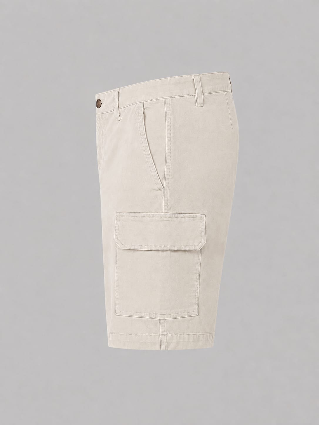 munVR Light Beige Tailored Pleated Shorts