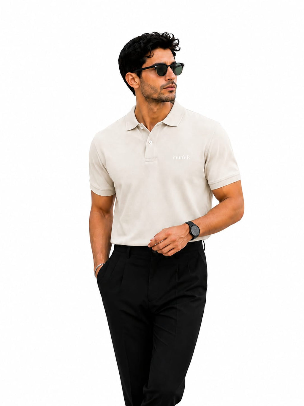 Cream Polo Shirt