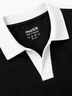 Black Contrast J/C Polo