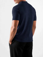 munVR NAVY Stitchless Polo