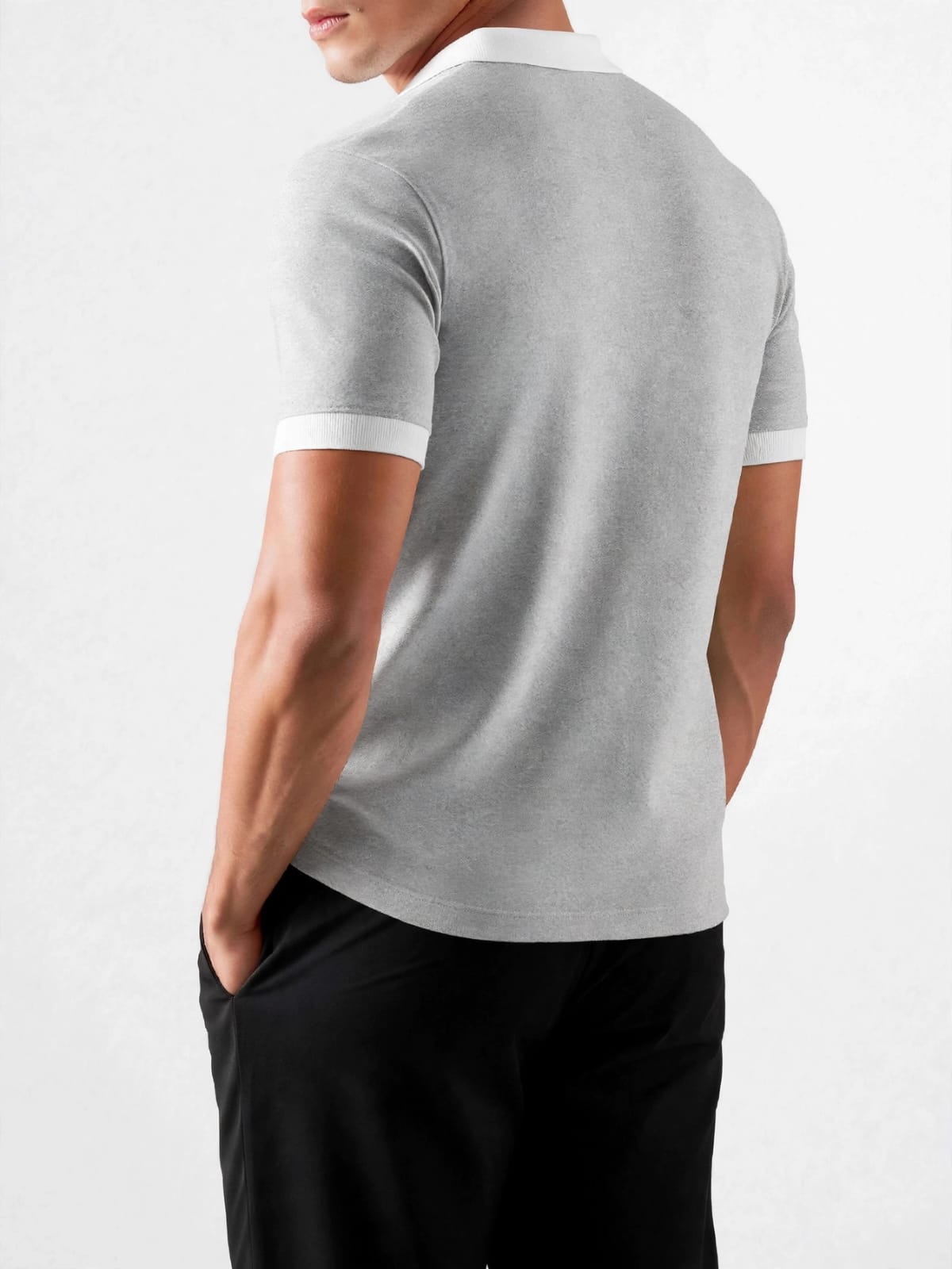 munVR GREY Contrast J/C Polo