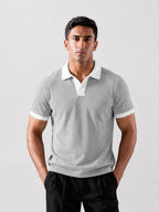 munVR GREY Contrast J/C Polo