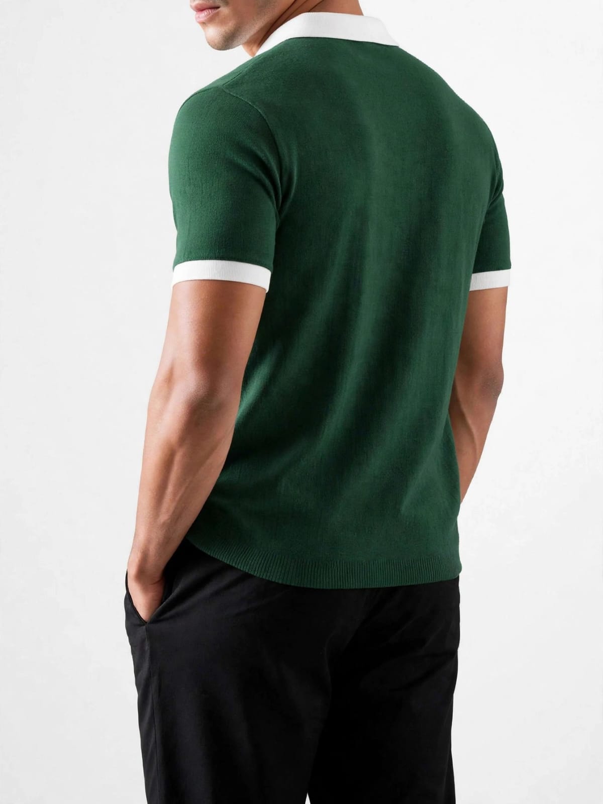 munVR Deep Forest Contrast J/C Polo Deep Forest Contrast J/C Polo