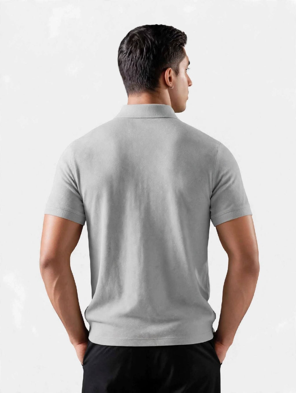 munVR GREY Stitchless Polo