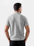 munVR GREY Stitchless Polo