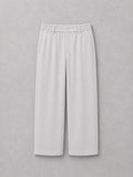 MUNVR Soft White Cotton Trouser - Breathable Wide Leg