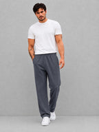 Midnight Grey - Premium Wide Leg Trousers