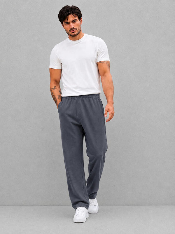 Midnight Grey - Premium Wide Leg Trousers