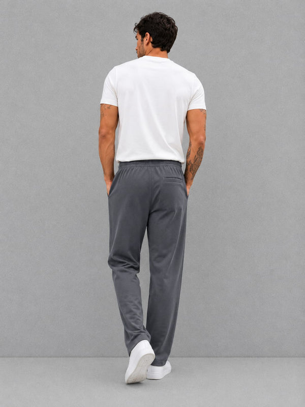 Midnight Grey - Premium Wide Leg Trousers