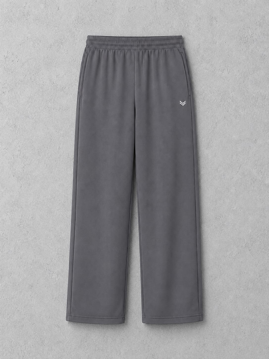 MunVR-Soft Gray Relaxed Straight Fit Trousers - Everyday Minimal