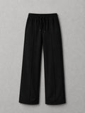 Black Relaxed Straight Fit Trousers - Everyday Minimal | m u n V R