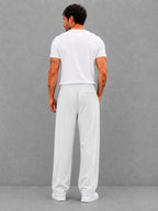 Off-White Minimal Tapered Trousers - Everyday Comfort | m u n V R